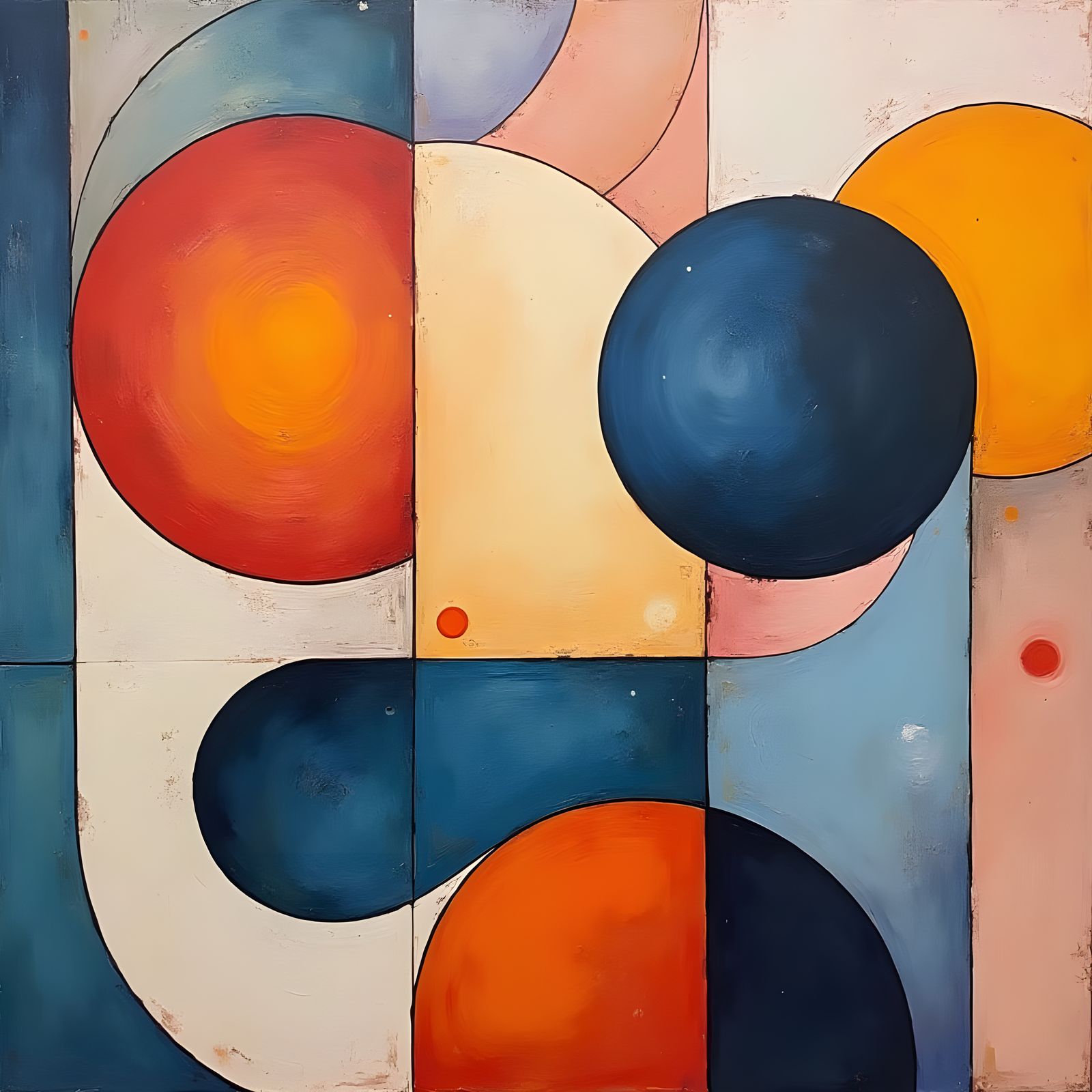 Abstract Art: Geometric Medicine in Pastel Tones