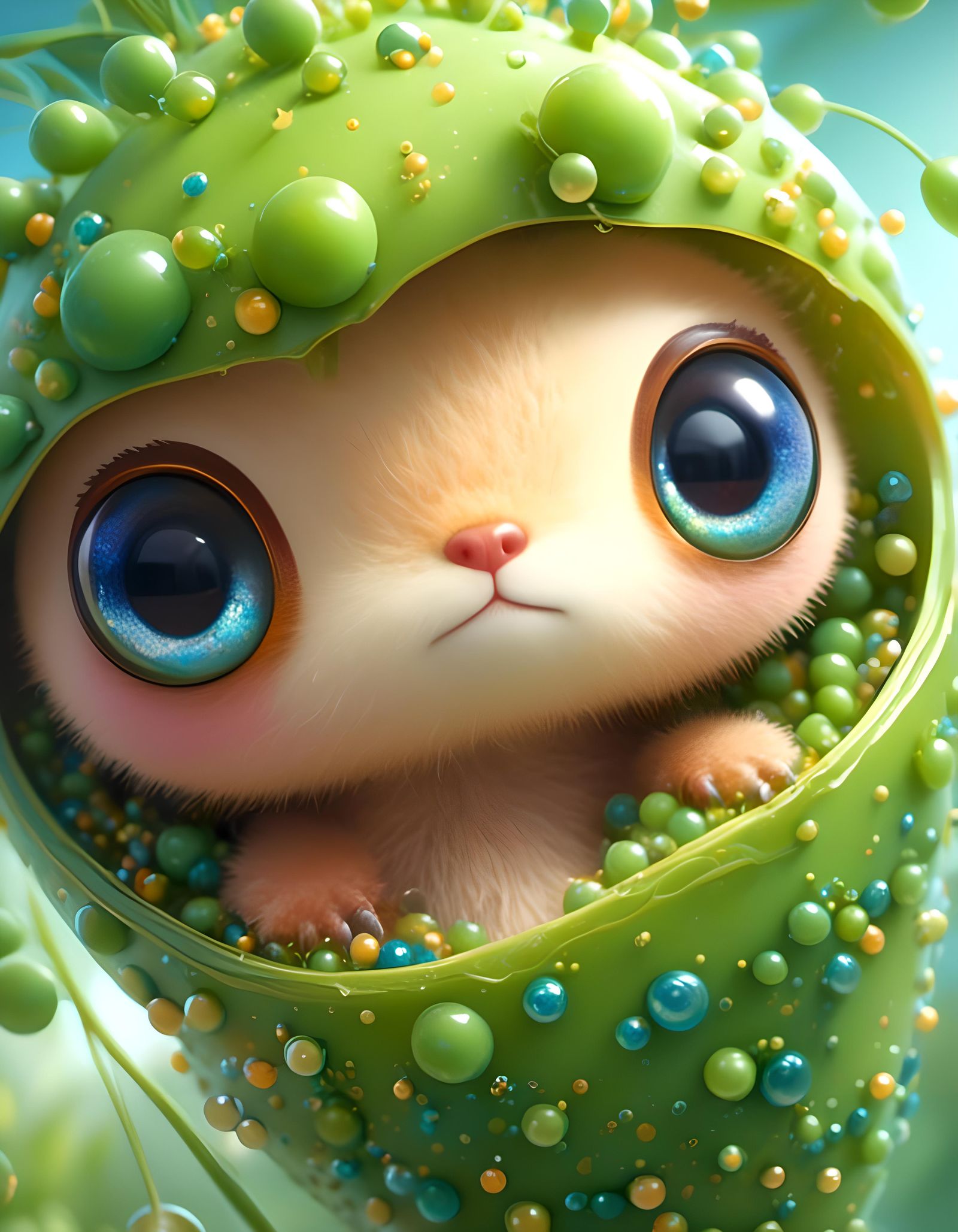 Smiling Peas Bask in Sunlight