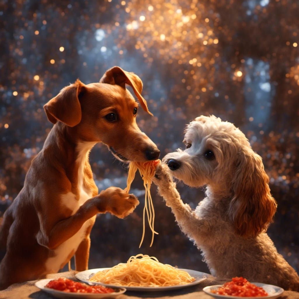 Lady and the Tramp Spaghetti O's Mess