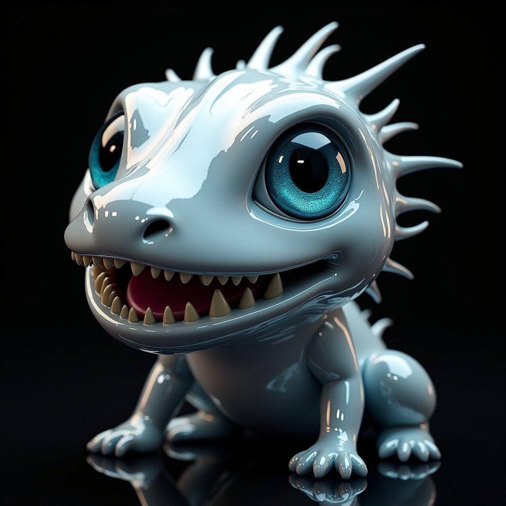 Chrome Kookaburra with Blue Eye in 8k