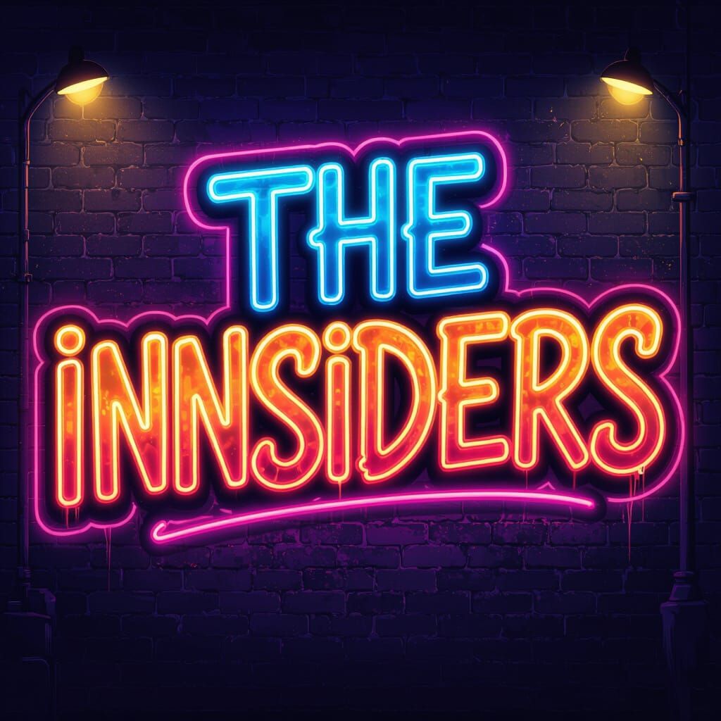The Innsiders Title in 80s Retro Urban Art Style
