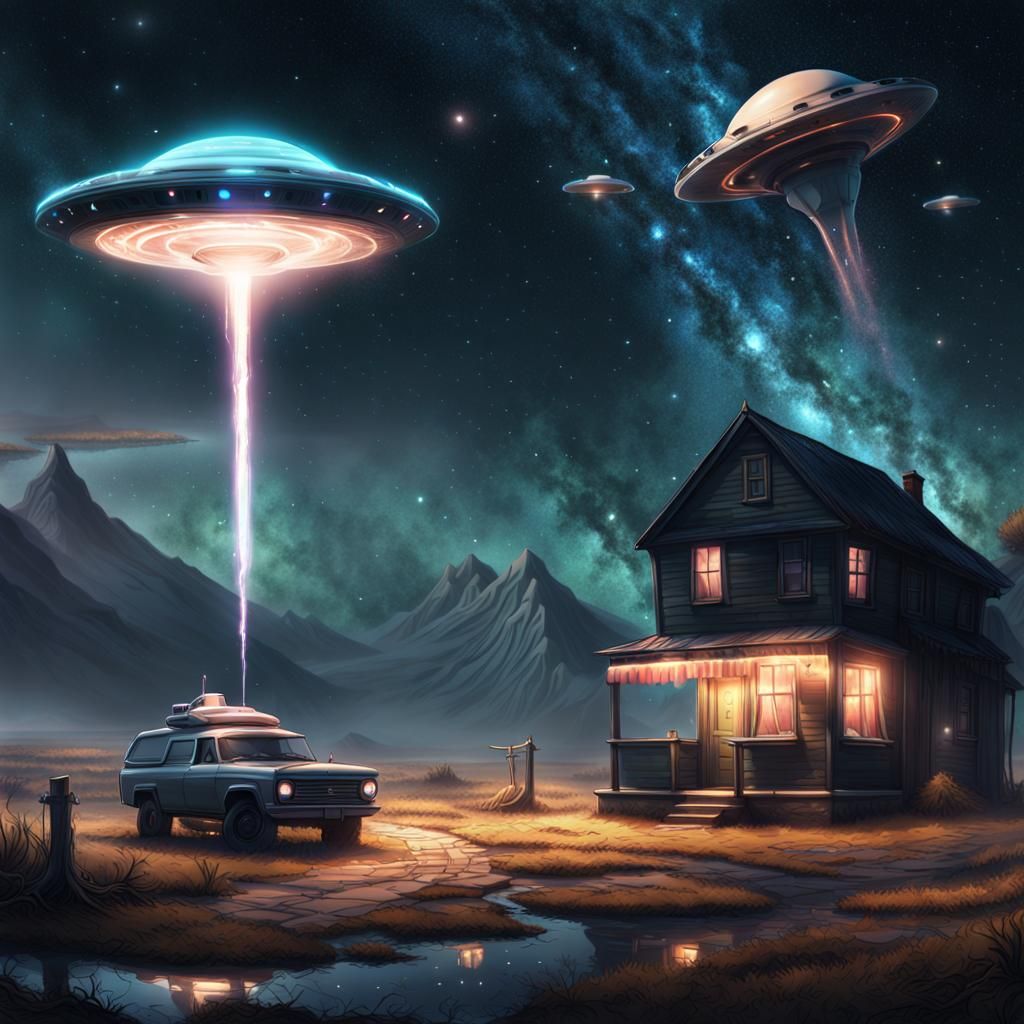 Extraterrestrial Milkshake Fantasy Concept Art