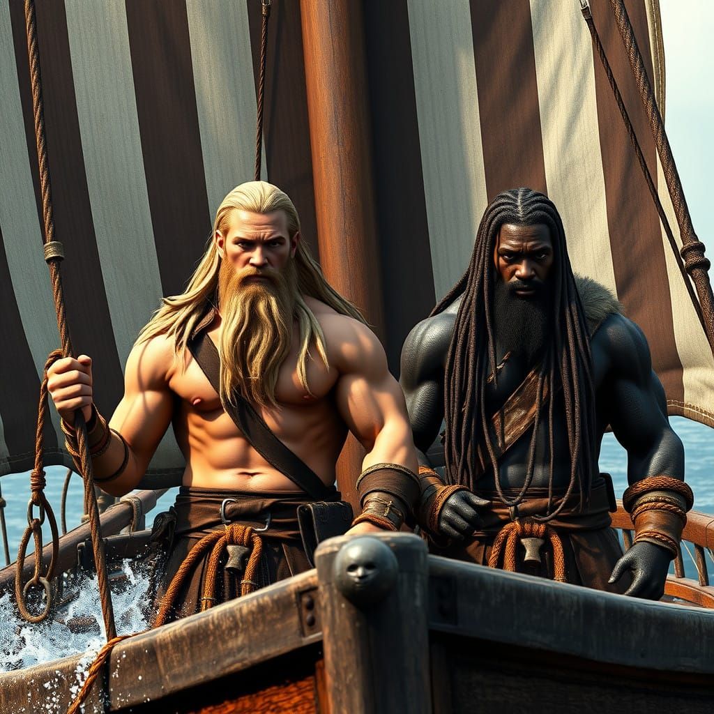 Vikings under sail