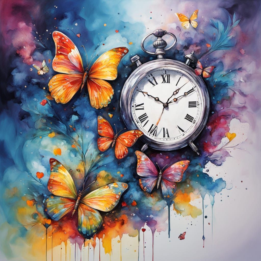 Elegant Golden Typography in a Whimsical Clockwork Universe