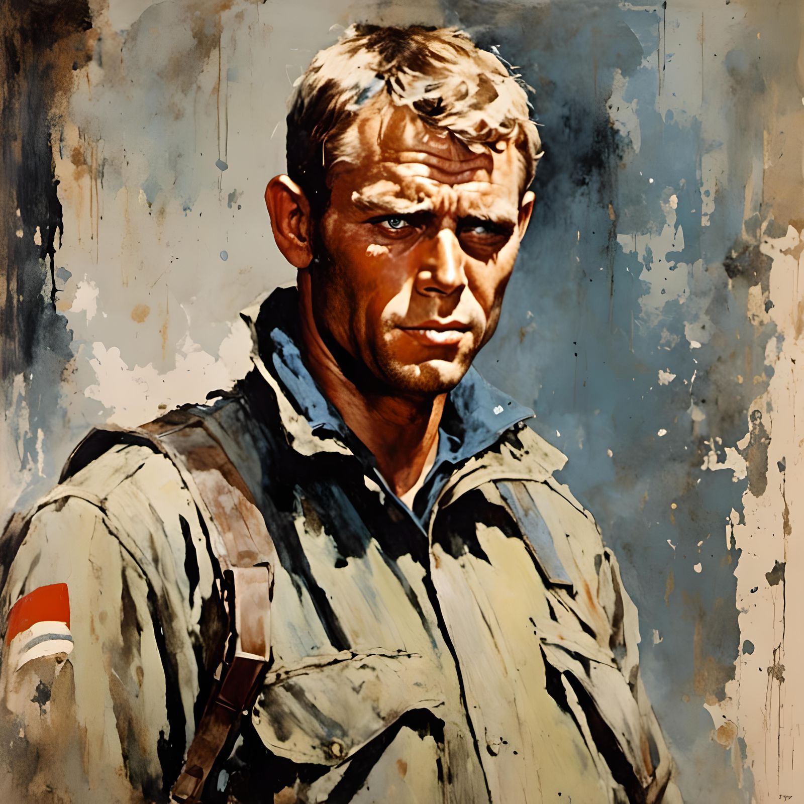 Steve McQueen from the 1963 film "The Great Escape"