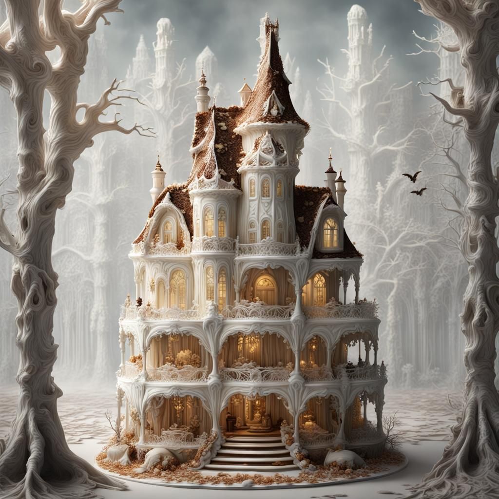 Haunted Forest Cake: Opulent Baroque Patisserie