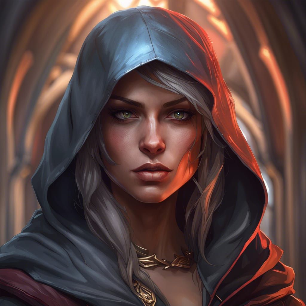 Fantasy Female Assassin Portrait in Unreal Engine 5