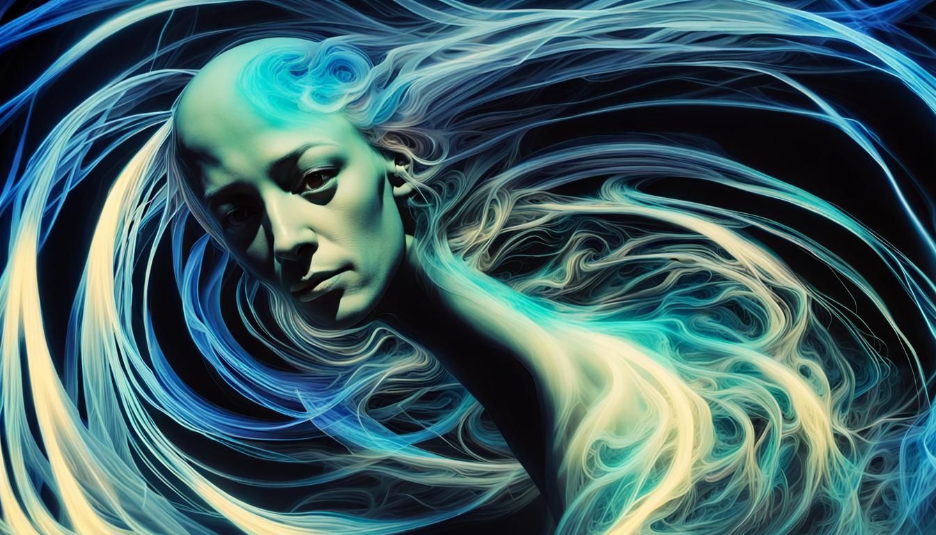 Surreal Humanoid Spirits in Oneiric Dreamscape