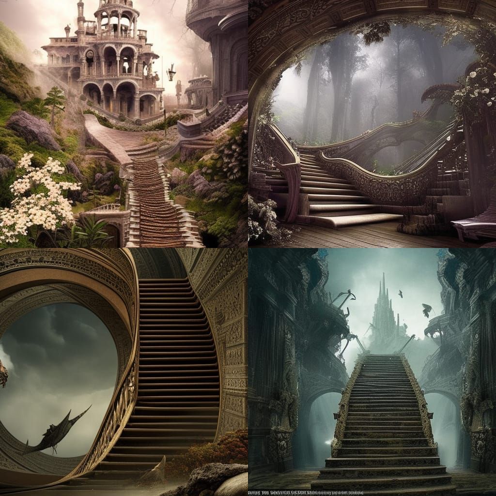 Stairs to Nowhere: Epic Digital Matte Painting