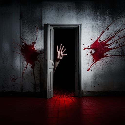 Clawed Hands Reach from Dark Doorway