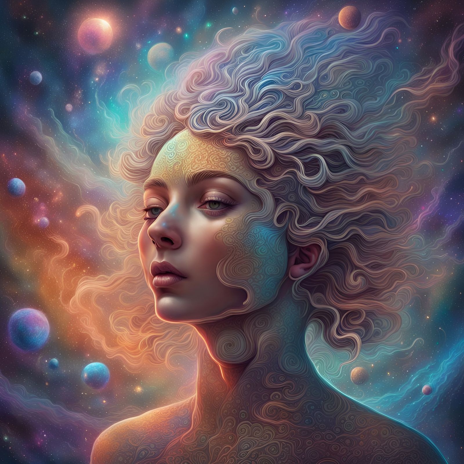 Holographic Cosmic Dust Illustration