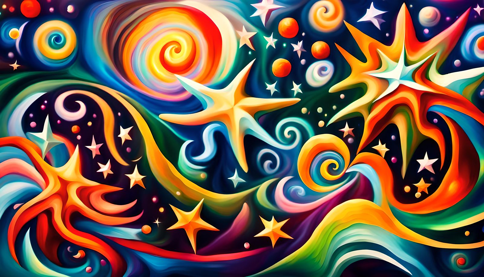 Iridescent Plasma Maelstrom of Newborn Stars