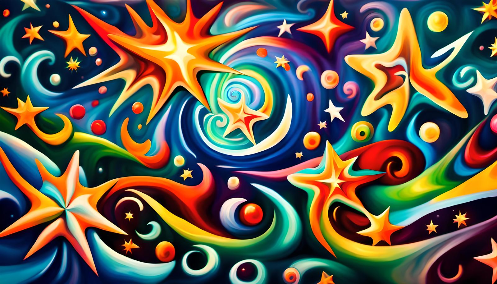 Iridescent Plasma Maelstrom of Newborn Stars in Impasto