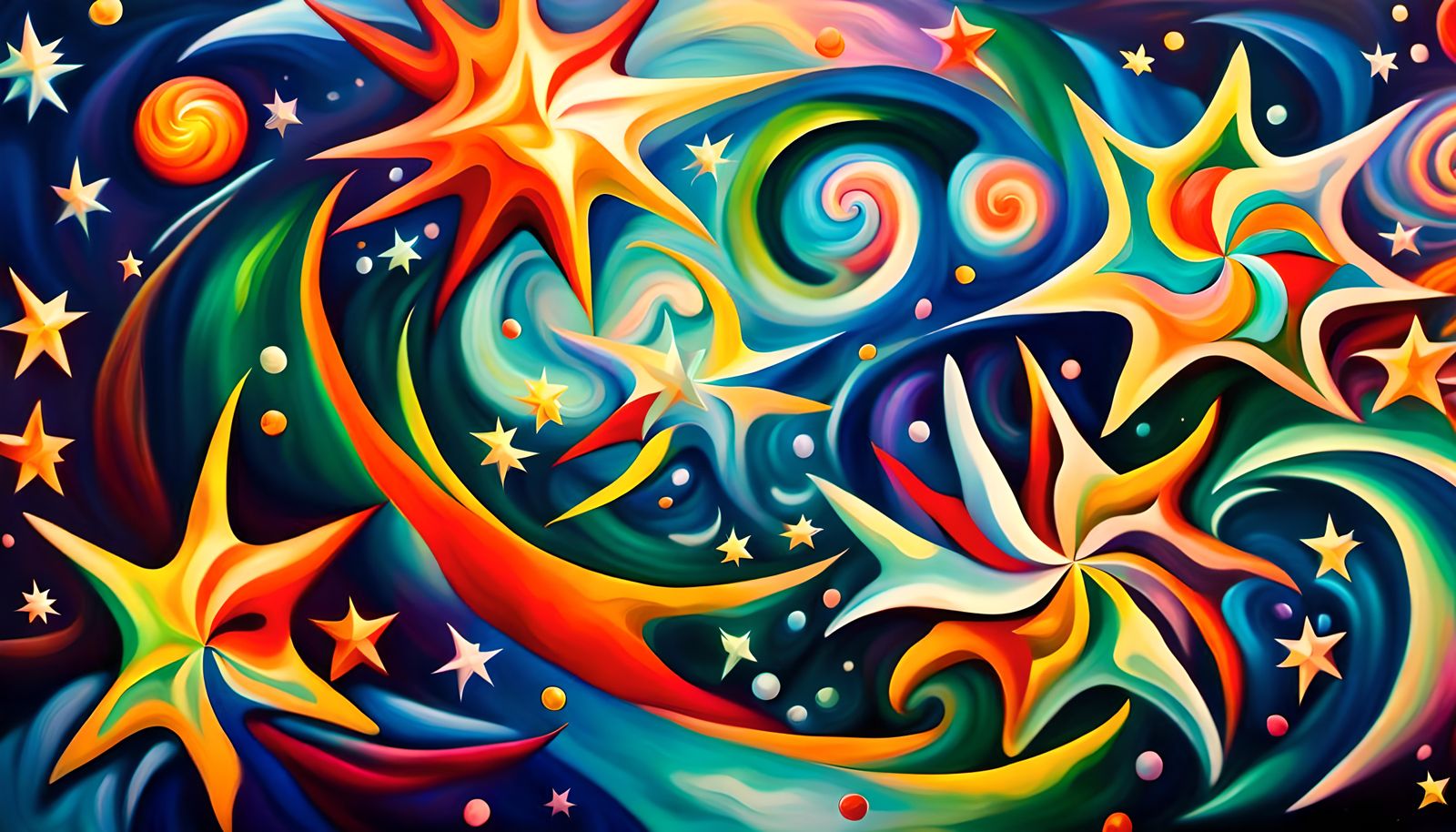 Iridescent Plasma Maelstrom of Newborn Stars