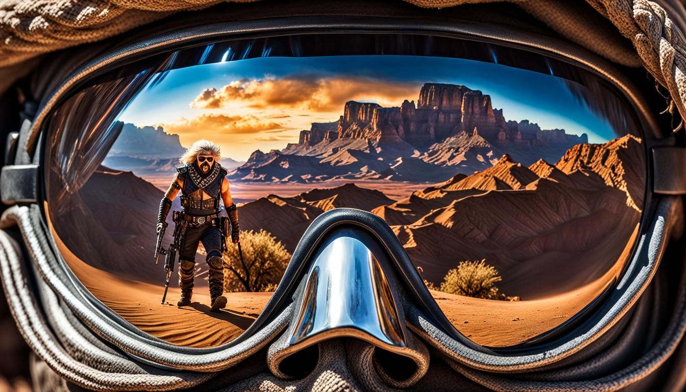 Mad Max Assassin in Desert Canyon, Ultra HD