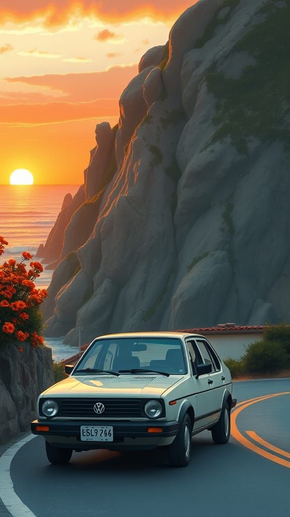 Sunset Serenade Over Tranquil Ocean Tides