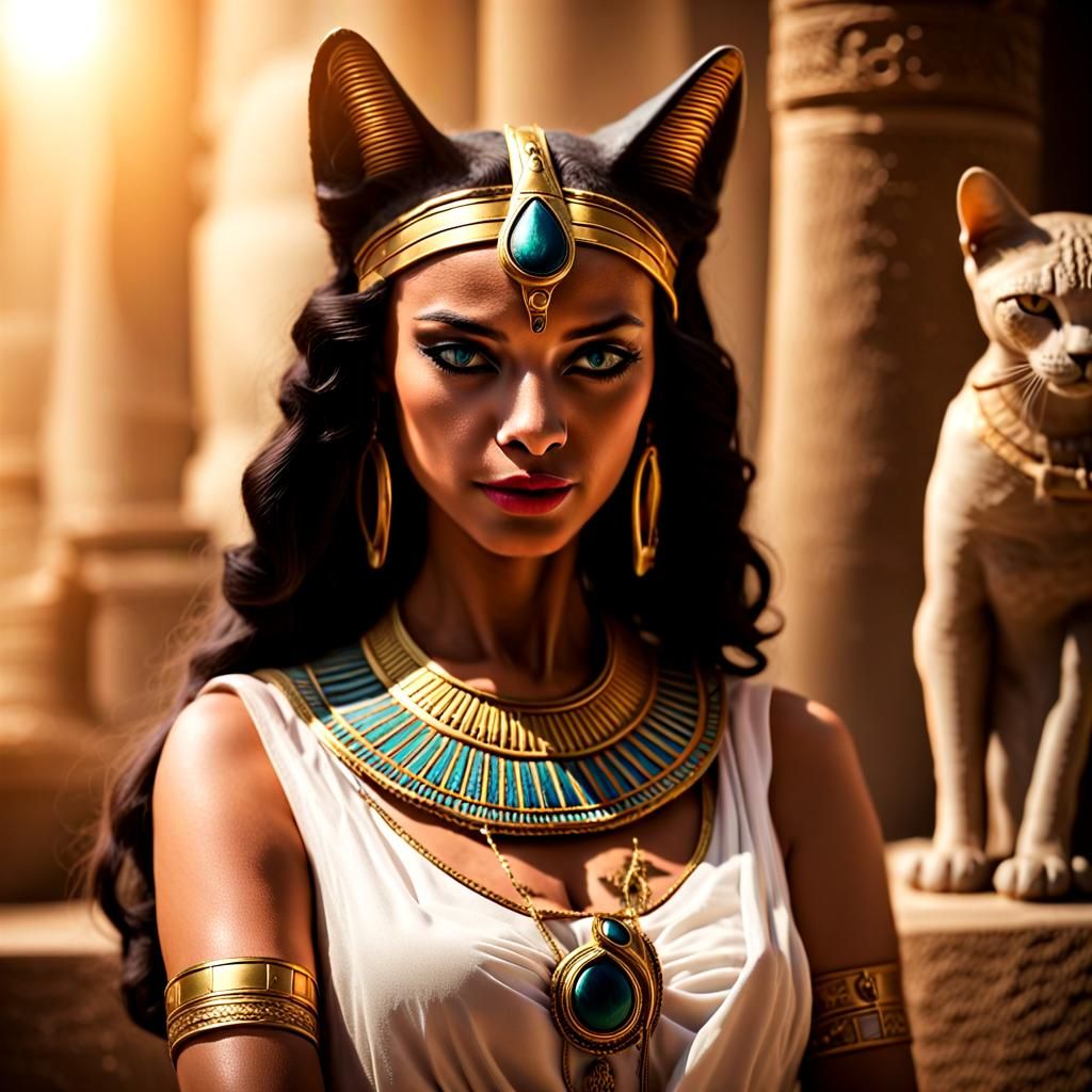 Bastet is the ancient Egyptian goddess of cats