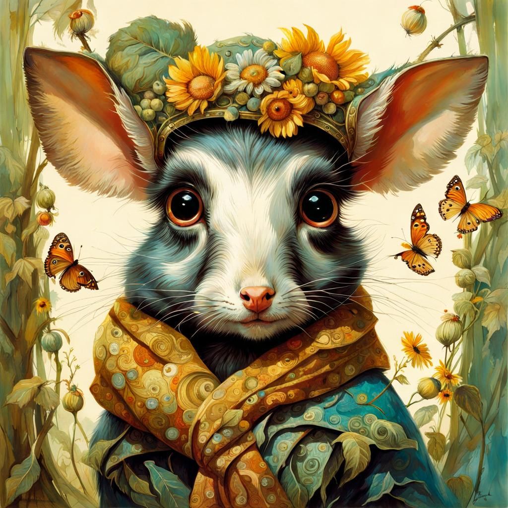 Adorable Animal with Big Eyes, Intricate Concept Art