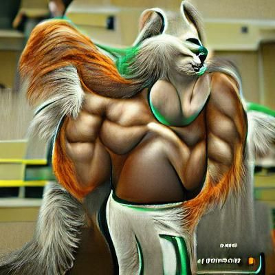 Muscular Furry Bodybuilder Art on DeviantArt