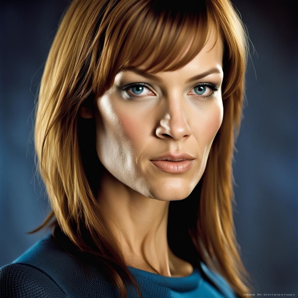 Hiperrealistic Portrait of a Young Woman