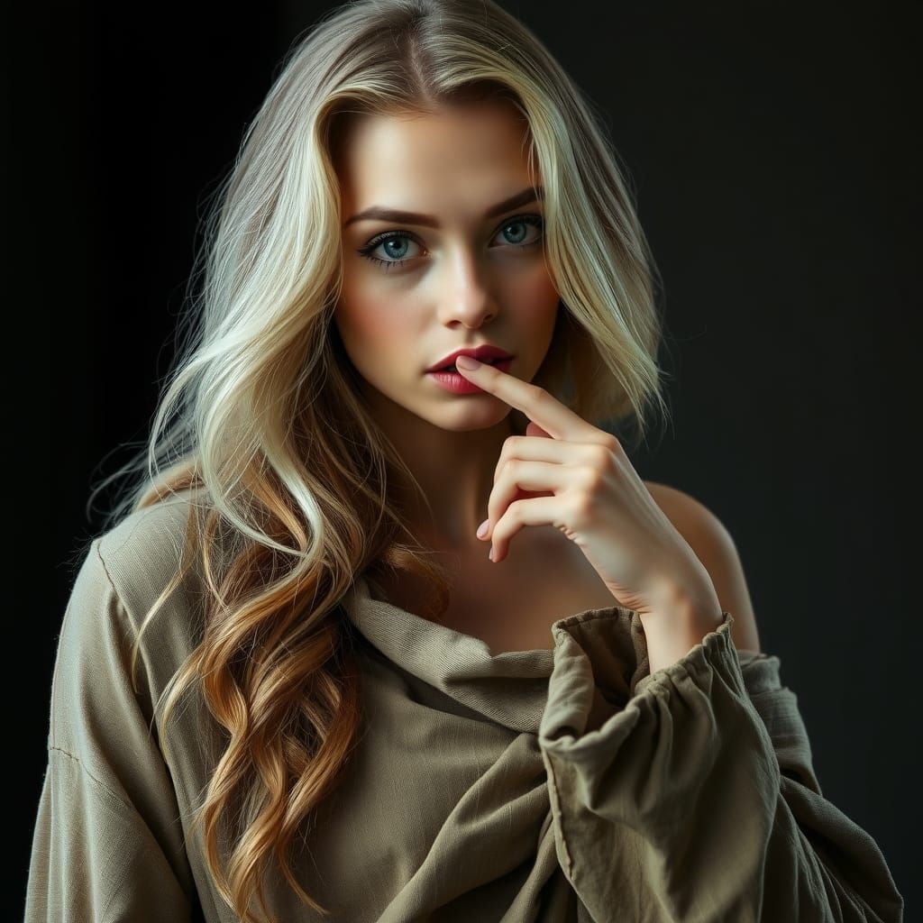 Striking Portrait of a Model with Heterochromia