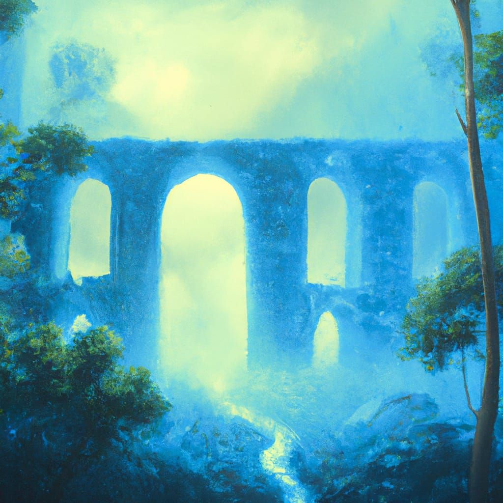 Jungle Overgrowth Envelops Ancient Aqueduct Ruins