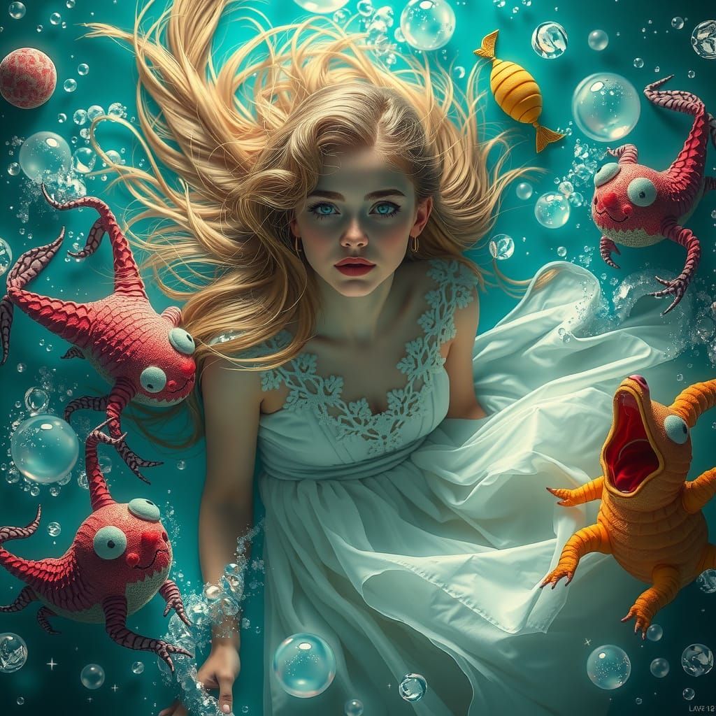 Candy Ocean Dreamscape: Mark Ryden Style