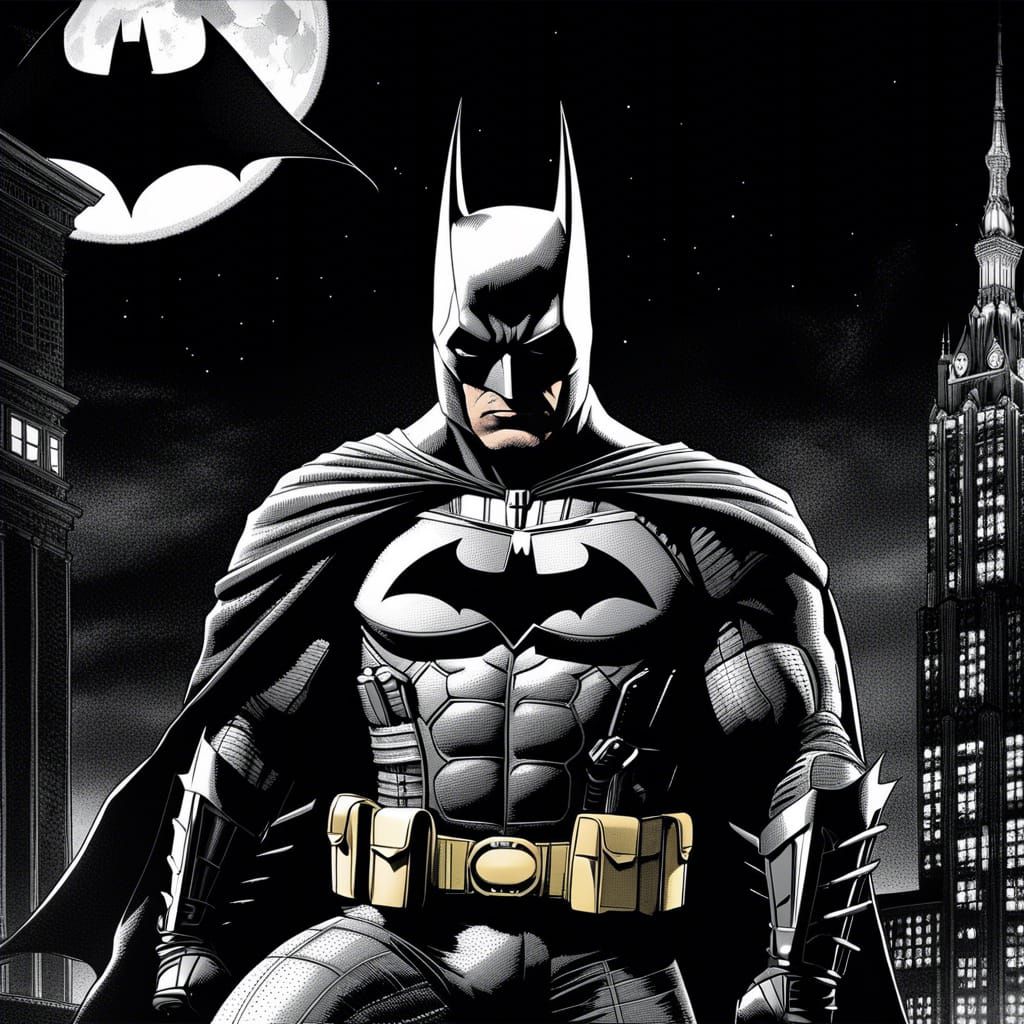 Batman: The Dark Knight - Dotted Comic Art