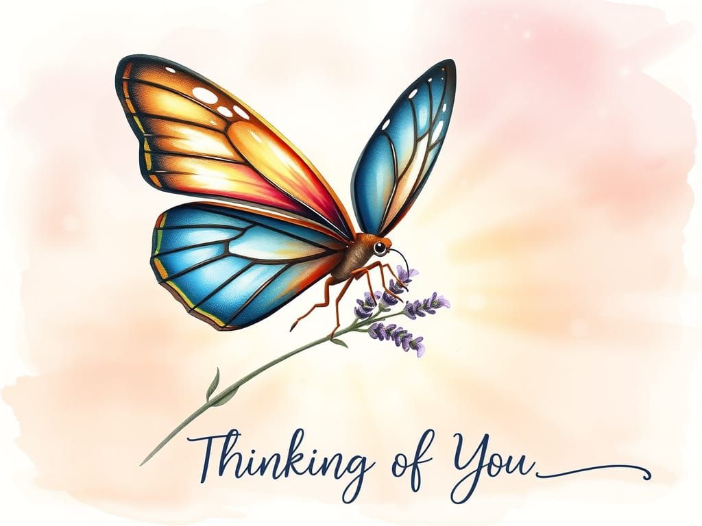 „Ich denke an dich“-Karte