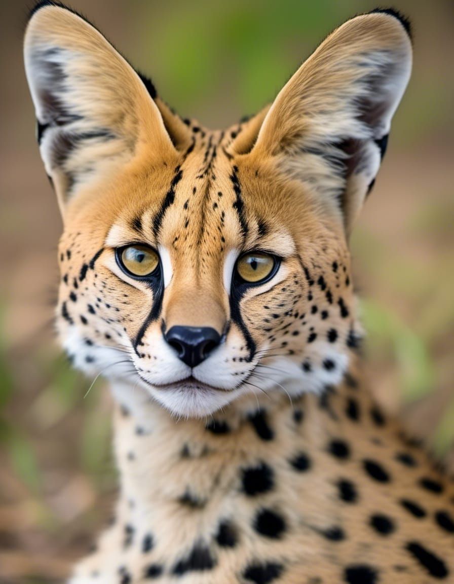 Serval (Leptailurus serval) in the African Wilderness 07 – 3...
