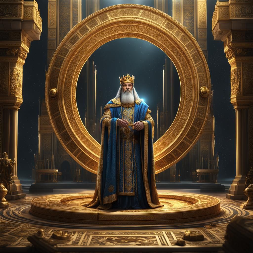 King Solomon and His Golden Ring: Fantasy Art