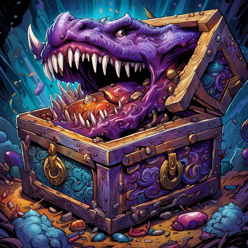 The Toothy Grin of a Purple Dragon Head