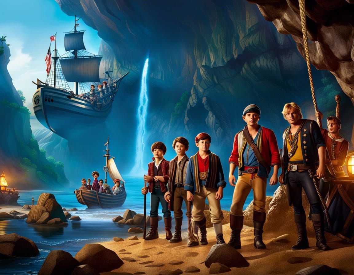 The Goonies Scene Recreation in 80's Style