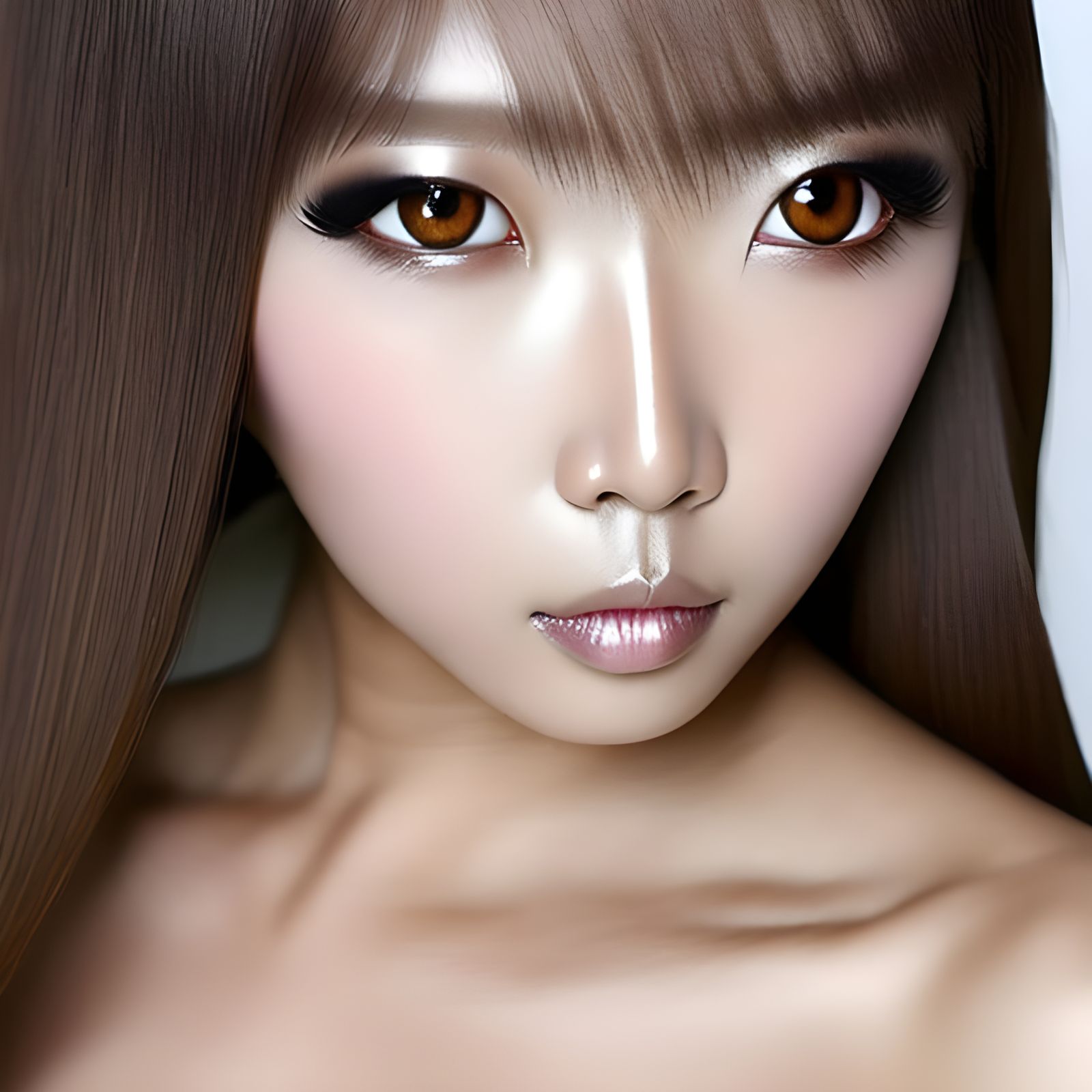 Large eyed big Brest :: partial lack of cloth ::  Japanese women