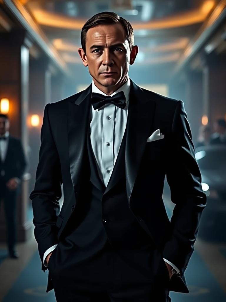 James Bond in Cinematic 35mm Film Aesthetic