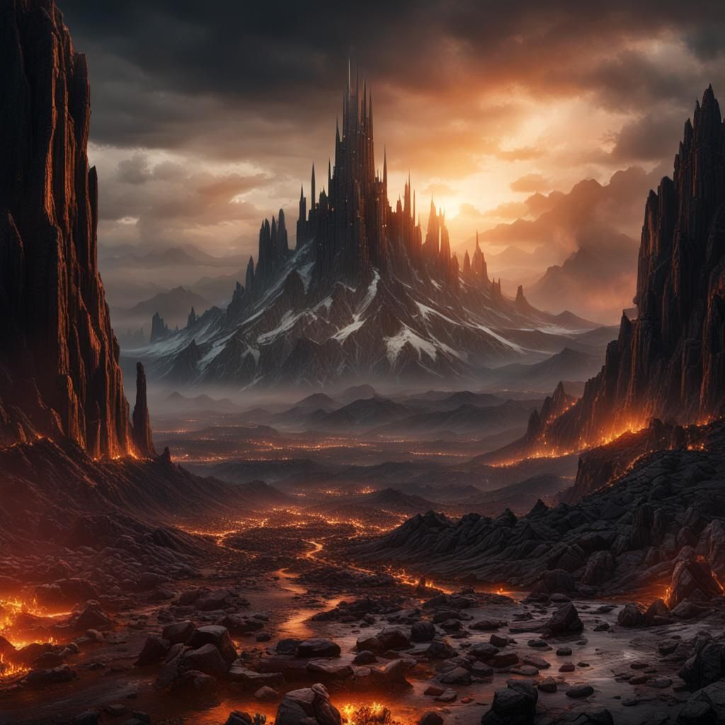 Mordor Renewed: Detailed Matte Painting in Deep Color