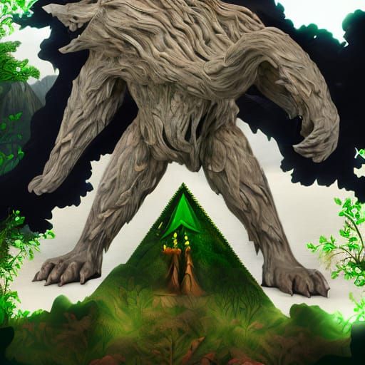 Lush Mystical Forest: An Epic Digital Matte Painting