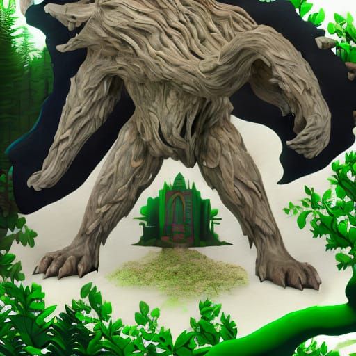 Lush Iroquois Forest: A Digital Matte Painting