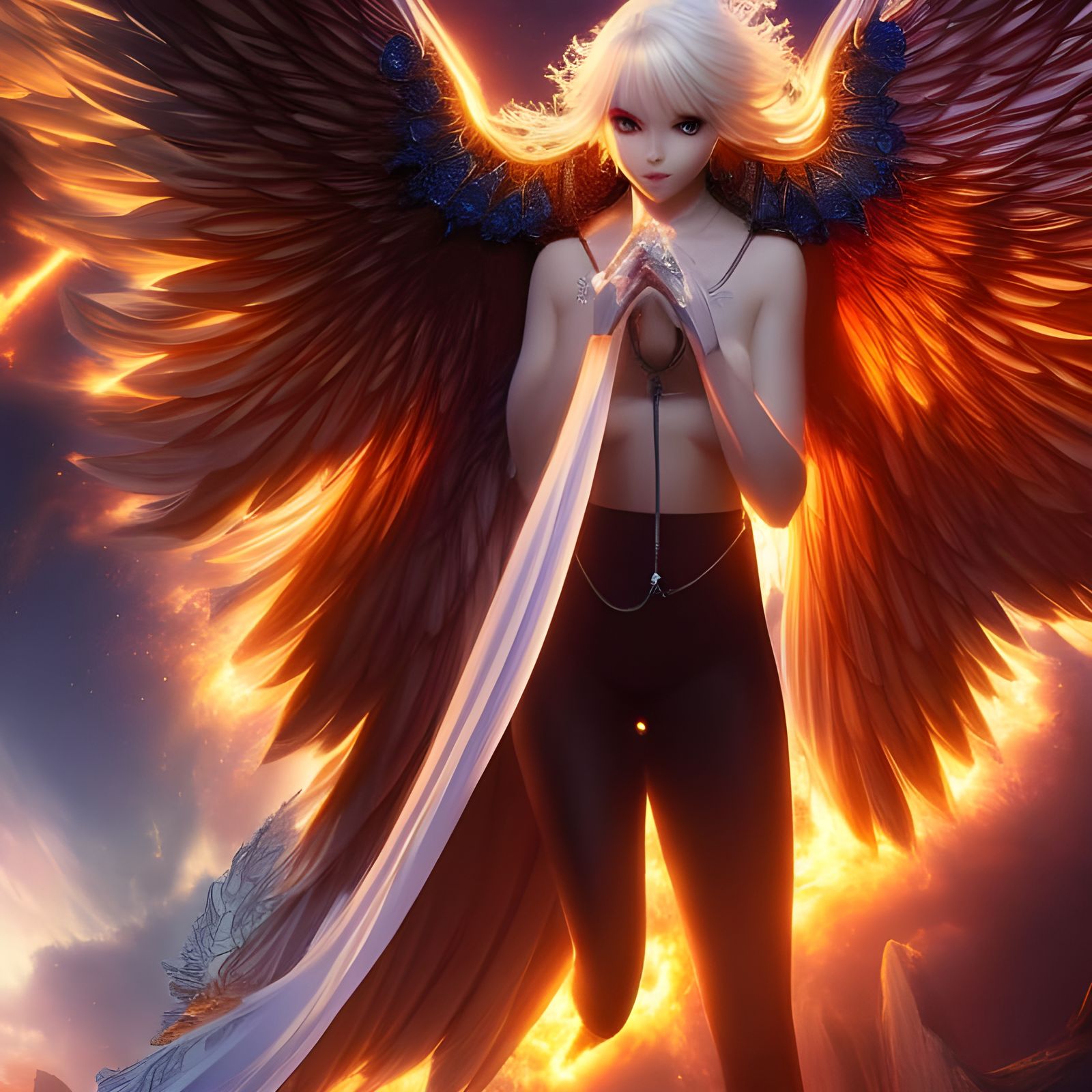 Blonde Angel in Crystal: Anime Key Visual