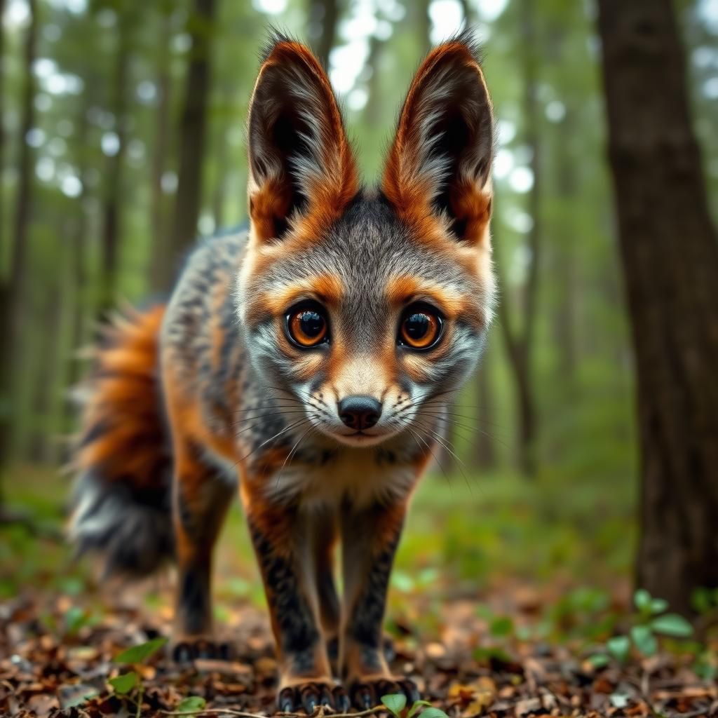 Realistic Photo of a Cute Forest Animal