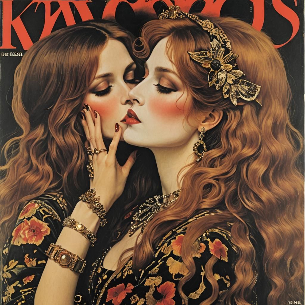 Glam Rock Girl: A Fusion of Art Eras