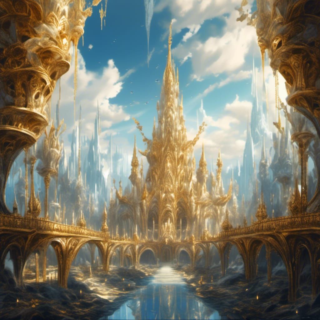 Magical Kingdom Surrounded by High Walls