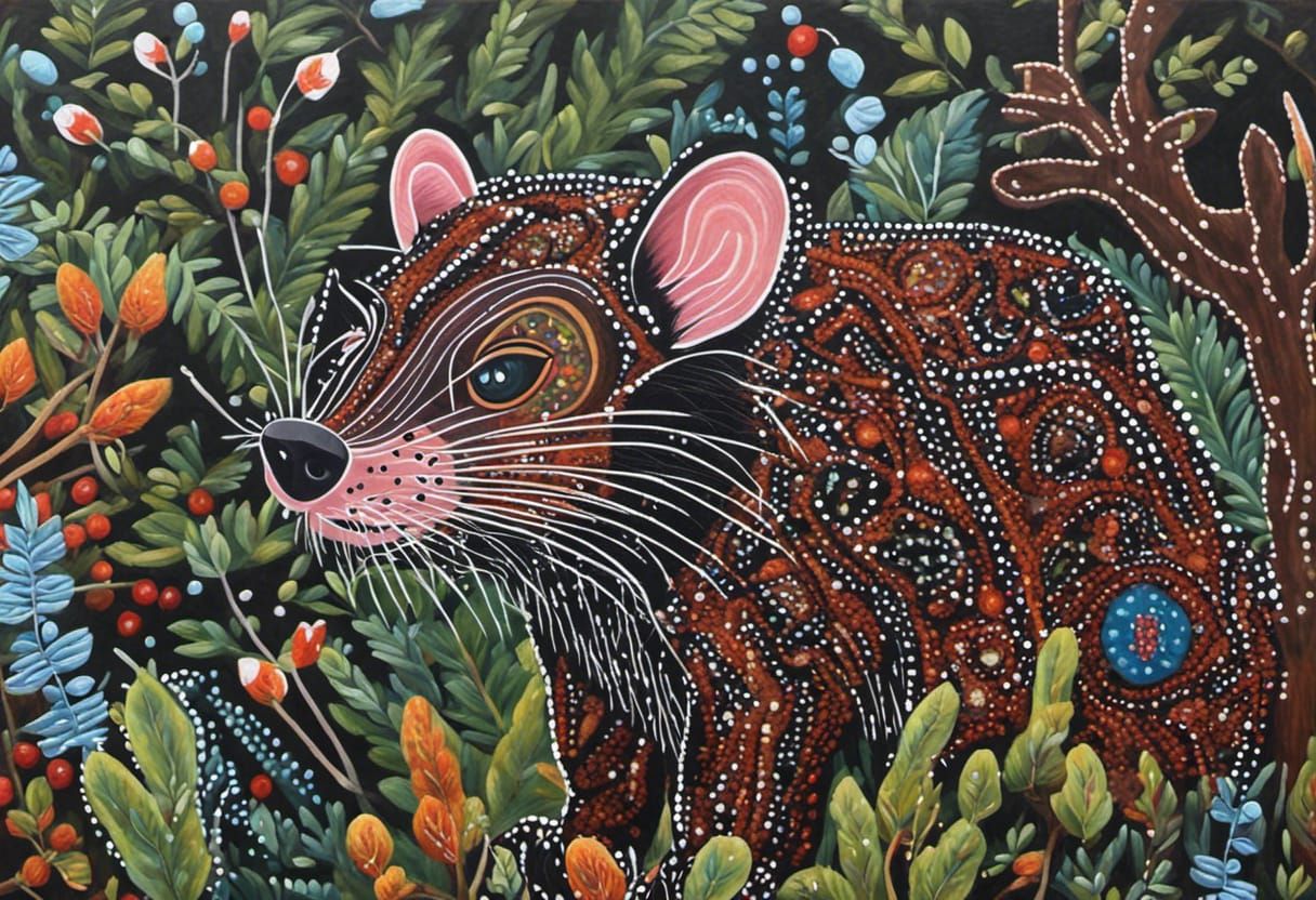 Tasmanian Devil Folk Art