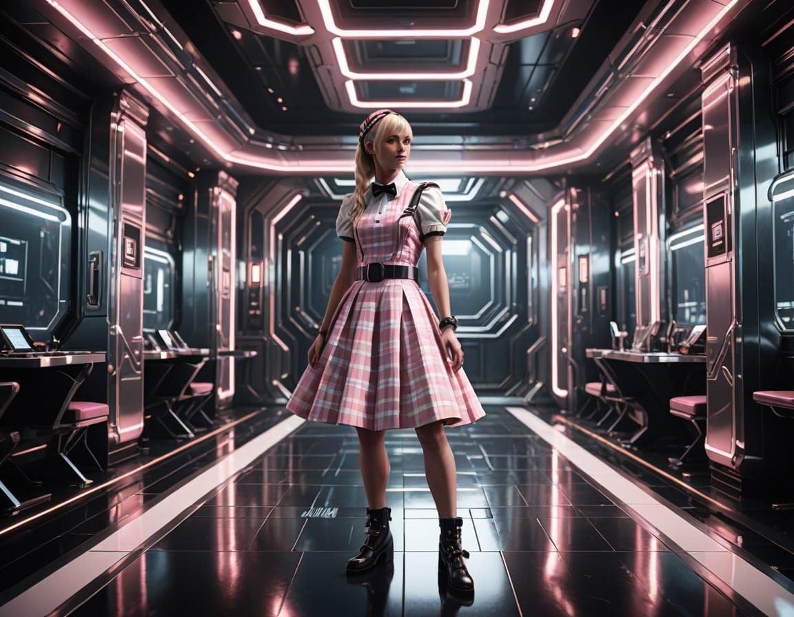 19 Year Old Girl Observes Crossdressing Boy in Futuristic Di...