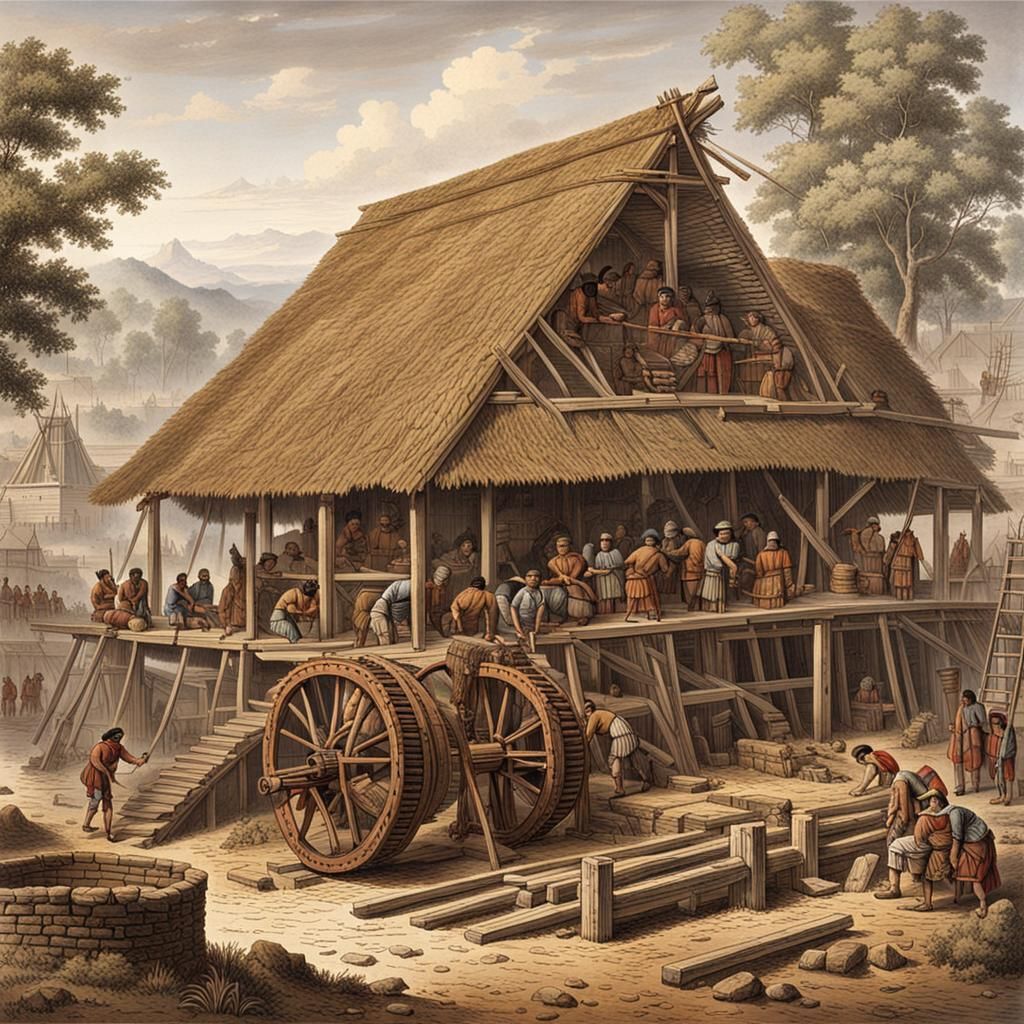 Aztec Sawmill in the Gunpowder Age