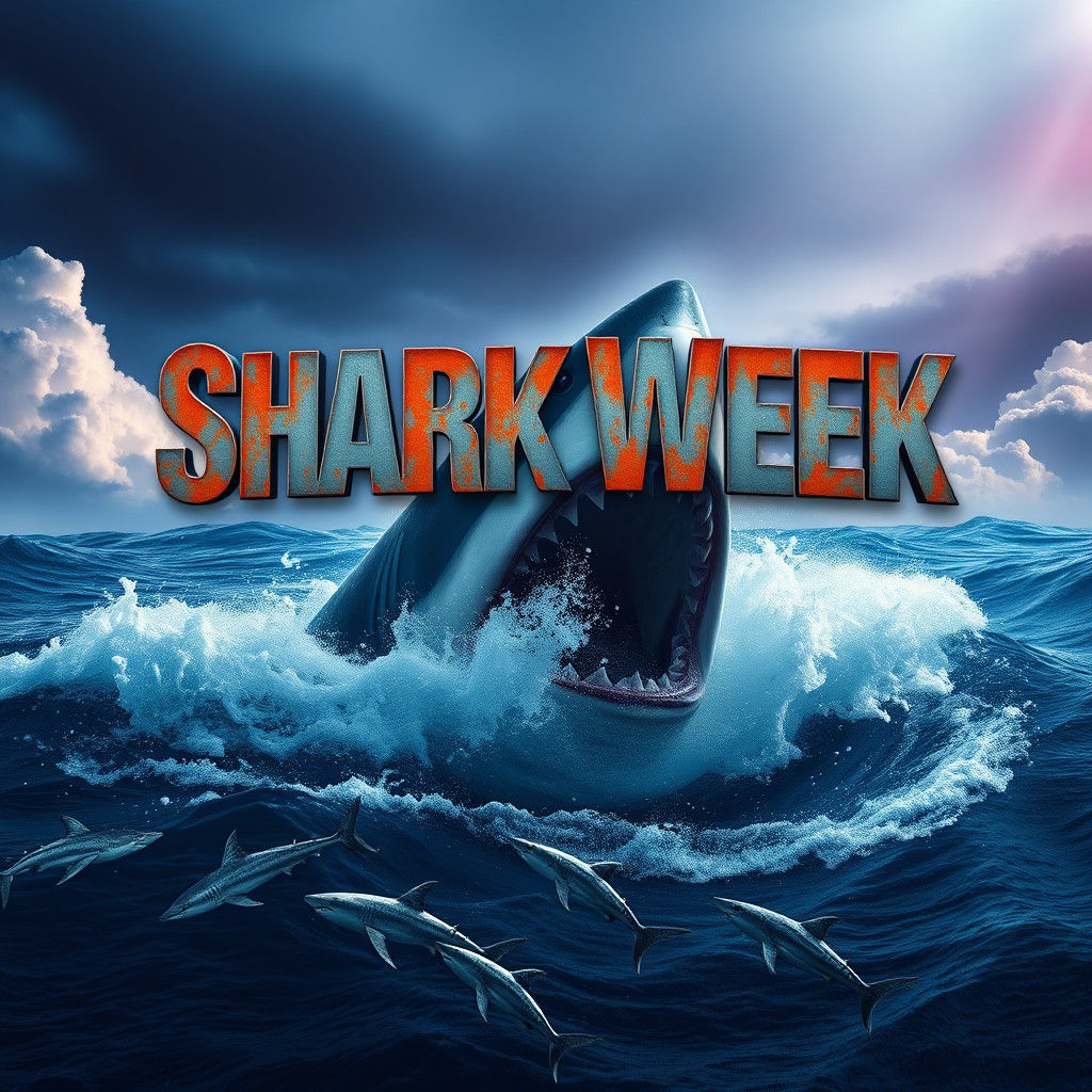 Great White Shark Breaching for Shark Week