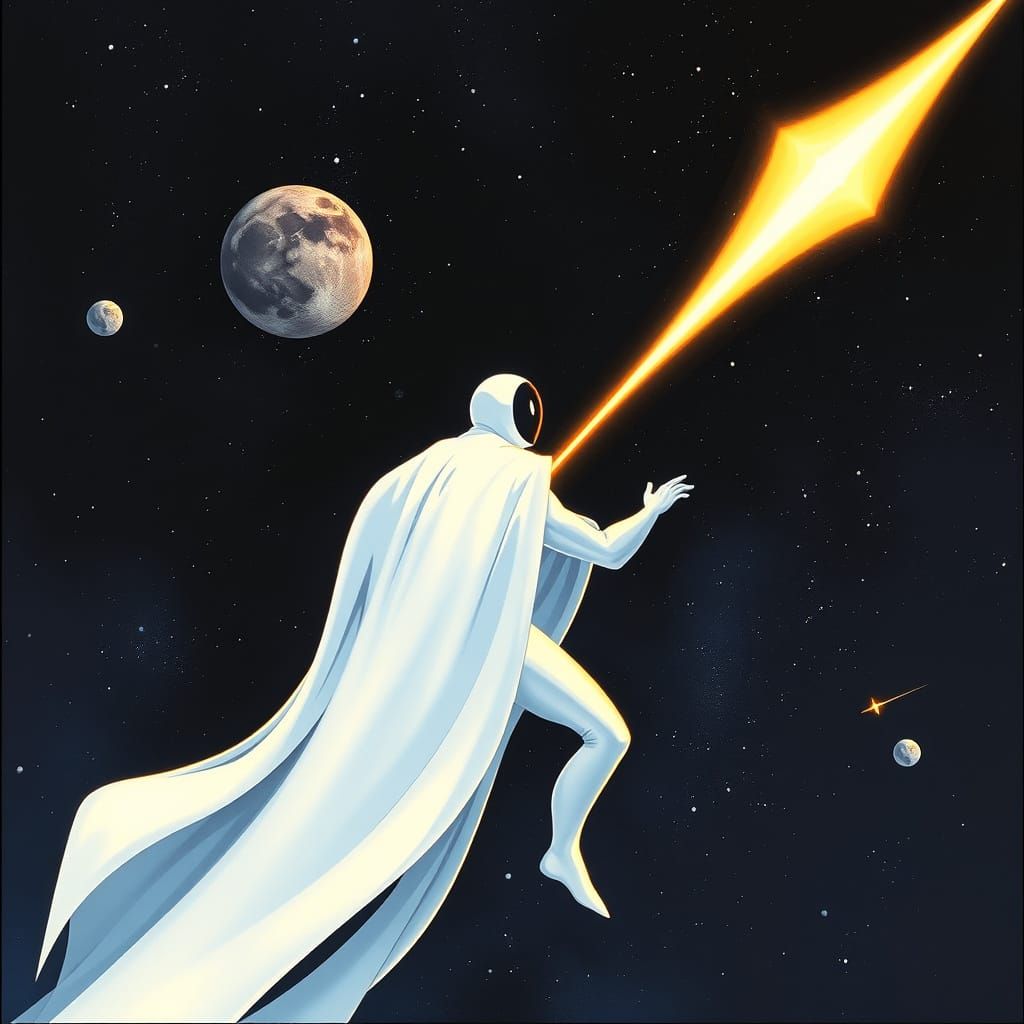 Surreal Space Spirit in Cosmic Art