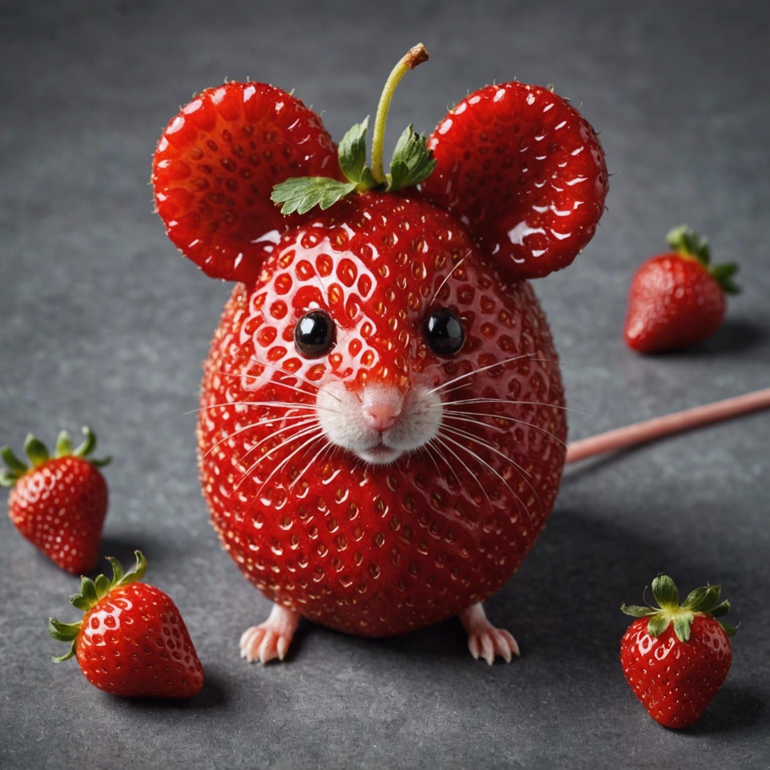 Strawberry Mouse: A Whimsical Fruit Creation