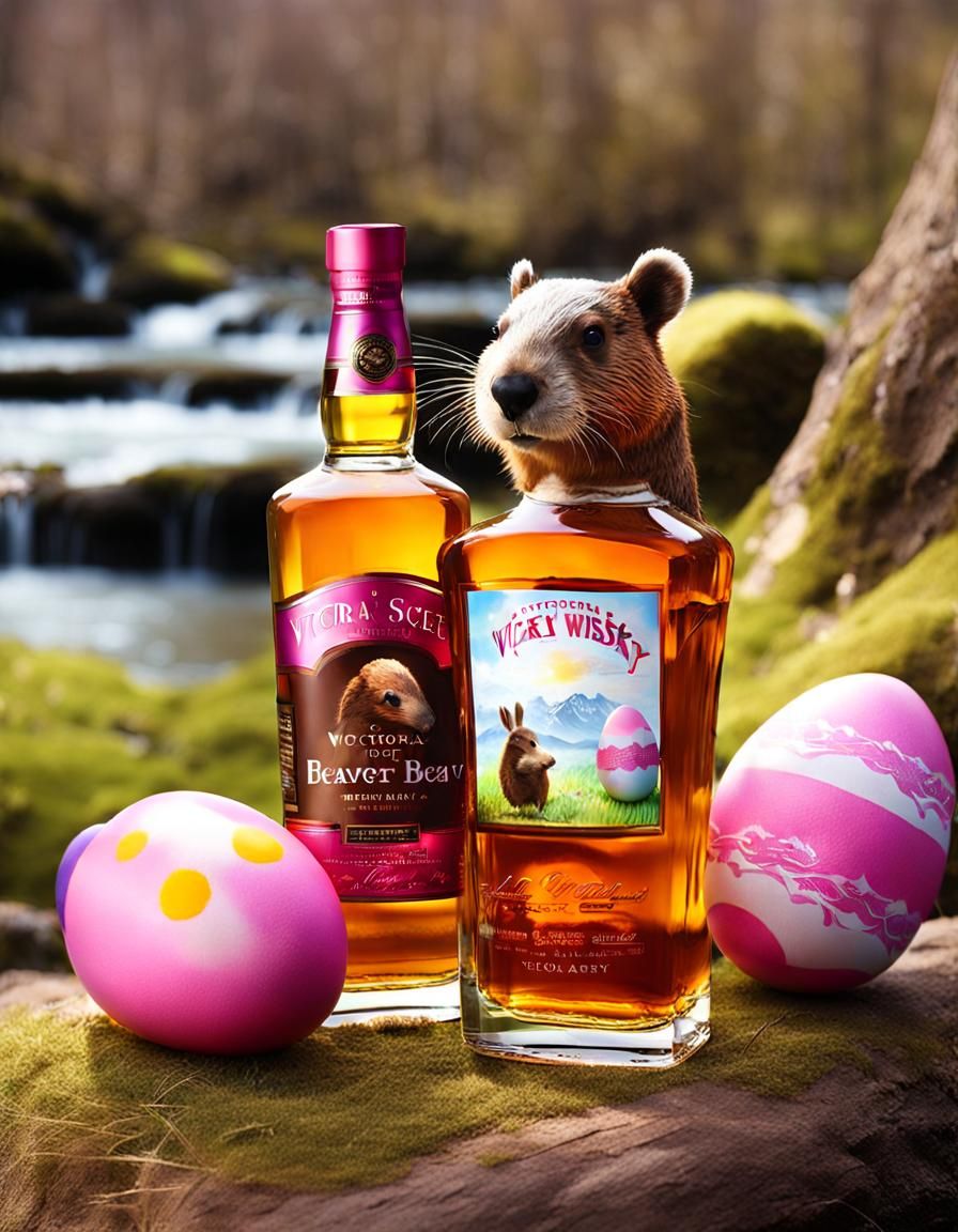 Easter Beaver in Bikini: Fantasy Photograph