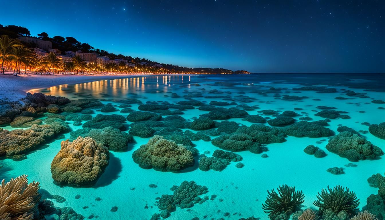 Tropical Island Night Azure Dome Photography